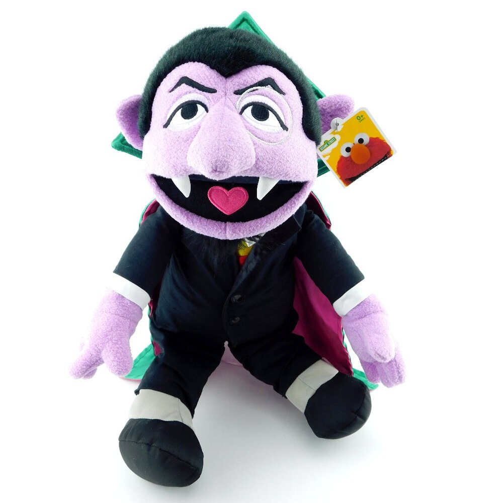 New Large The COUNT Plush Exclusive Sesame Street Place 16" Stuffed Animal